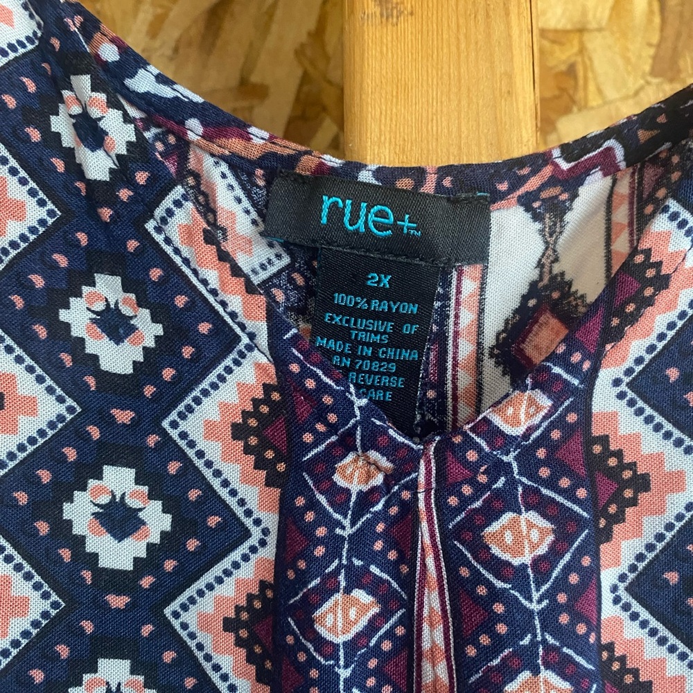 Rue Plus Geometric Print Dress